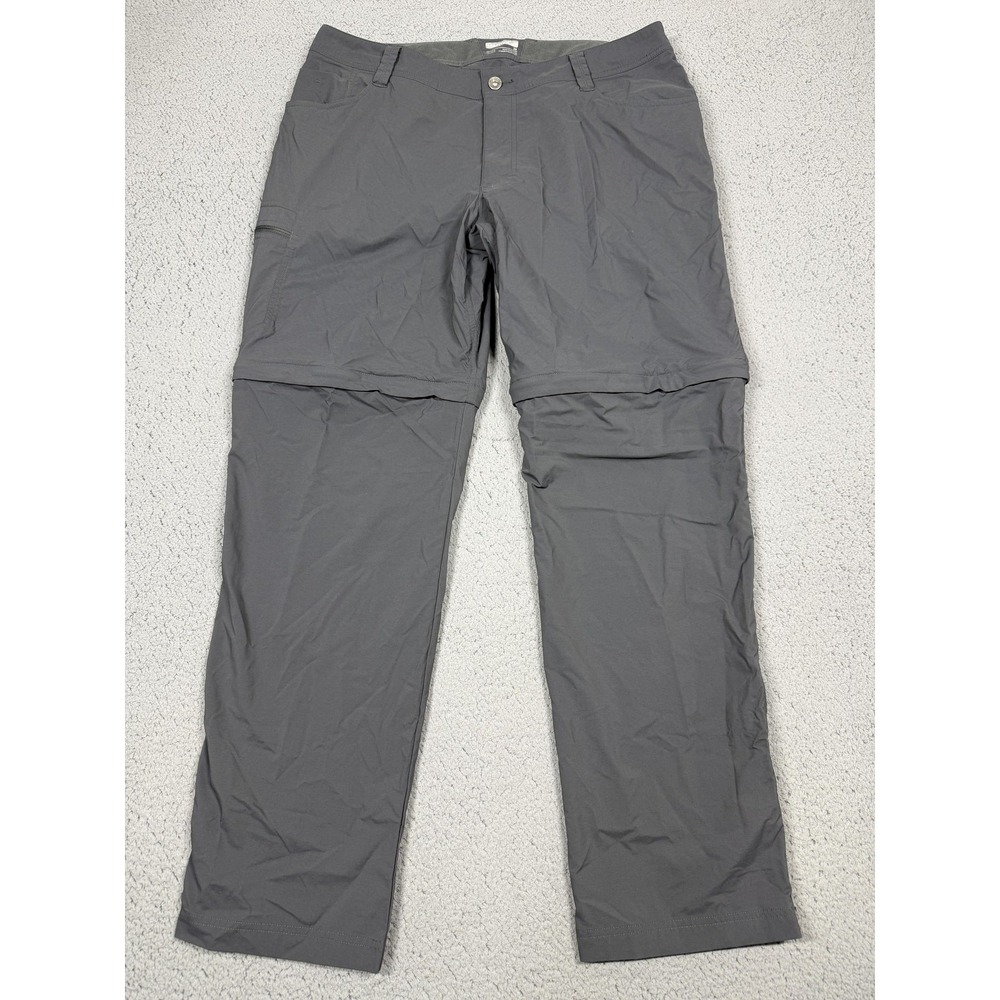 Marmot Pants Mens 36‎ Gray Convertible Hiking Nylon Stretch Zip Pocket SCC-585